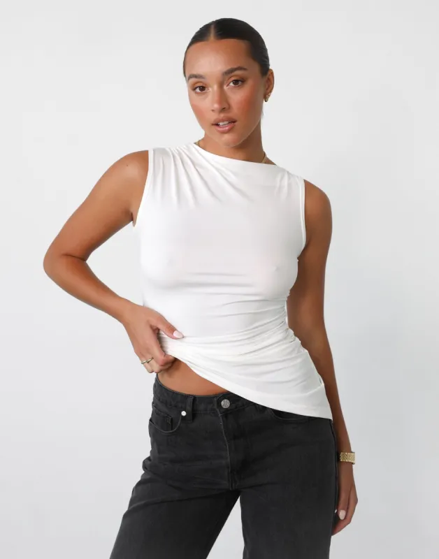 Daya Top (White) sold by Charcoal Clothing