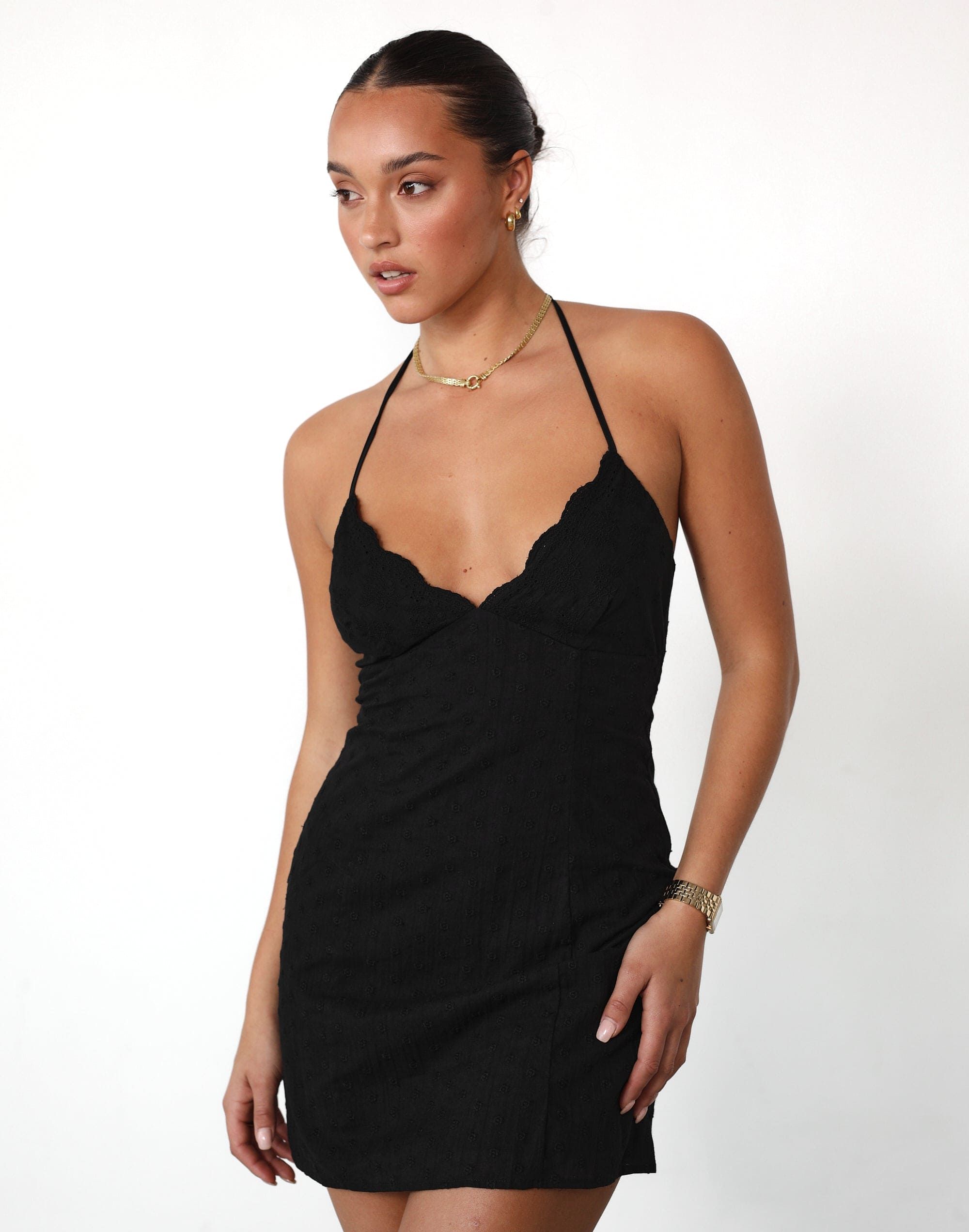 Emmy Mini Dress (Black) sold by Charcoal Clothing