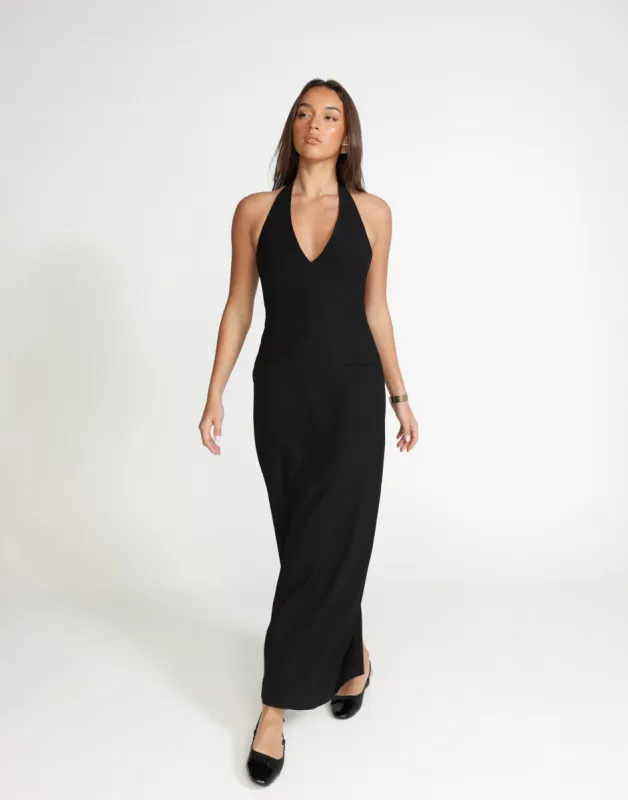 Kit Maxi Dress (Black) sold by Charcoal Clothing