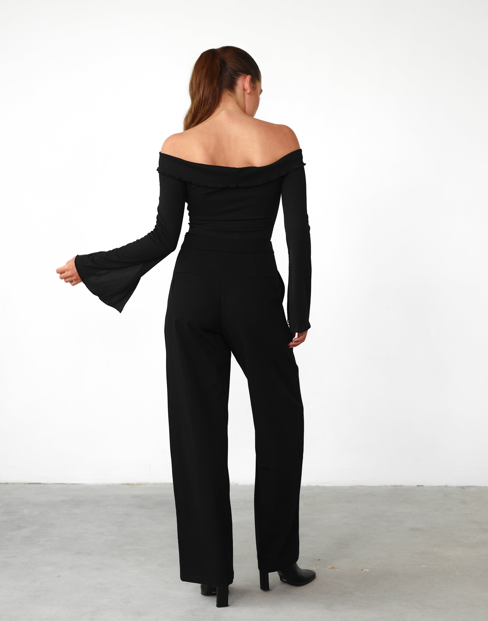 Jess Long Sleeve Top (Black) sold by Charcoal Clothing product image thumbnail 5