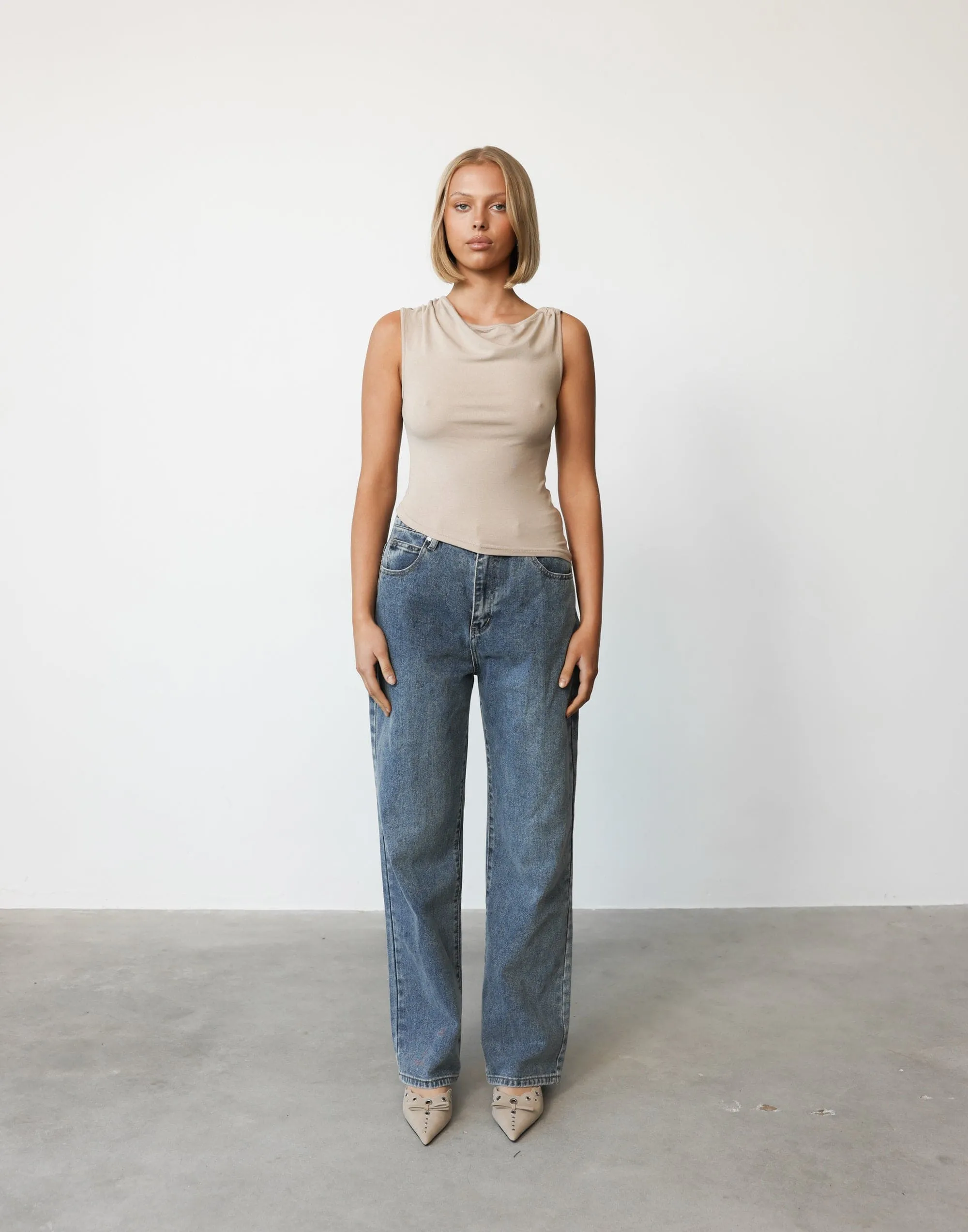 Yvonne Top (Beige) sold by Charcoal Clothing product image thumbnail 4