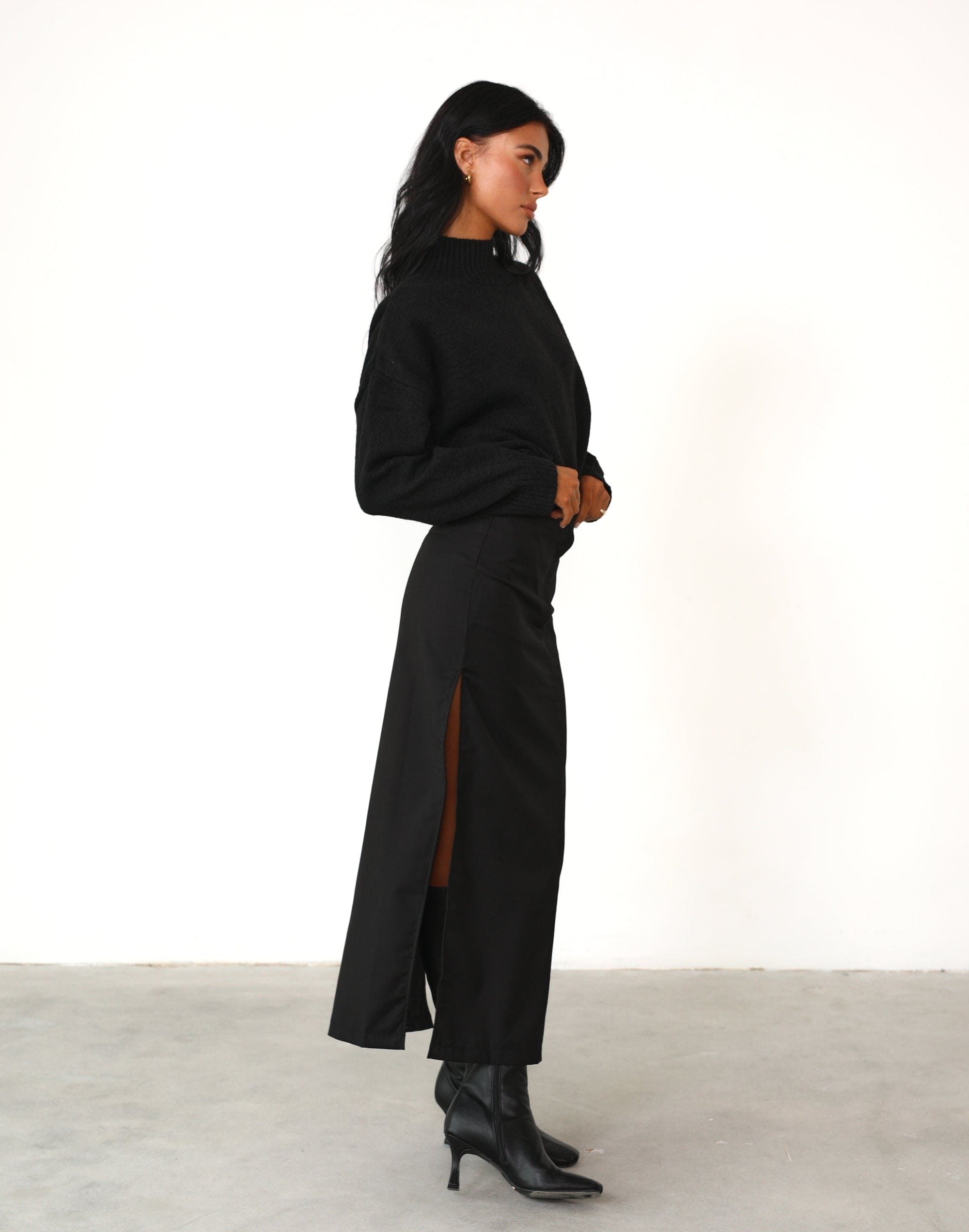 Minimalist Maxi Skirt (Onyx) - By Lioness sold by Charcoal Clothing product image thumbnail 2