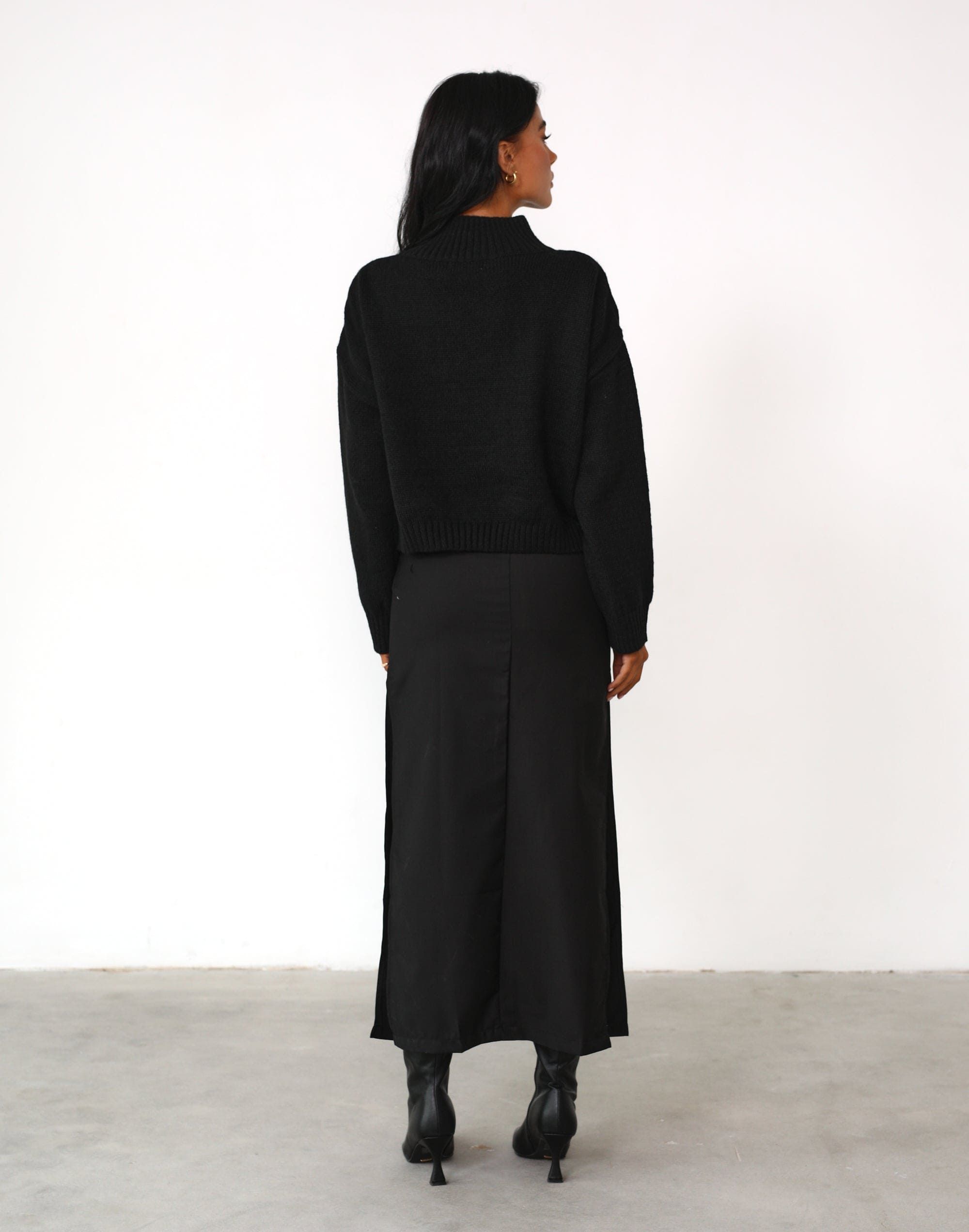 Minimalist Maxi Skirt (Onyx) - By Lioness sold by Charcoal Clothing product image thumbnail 3