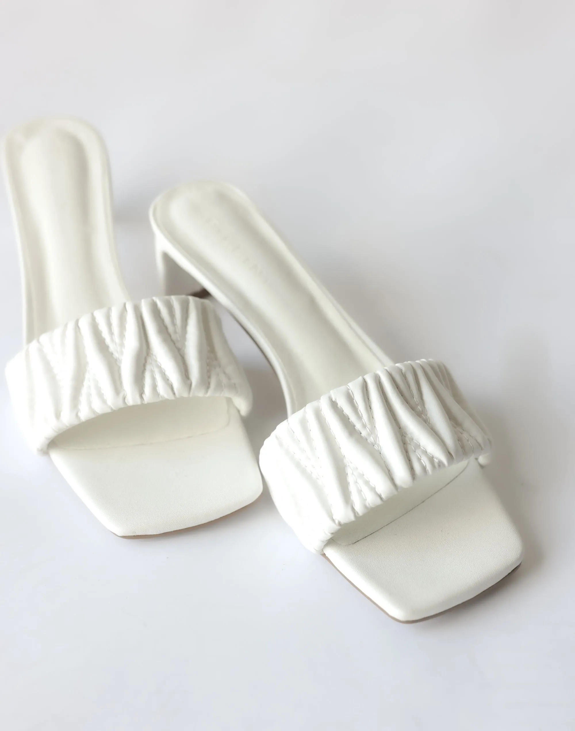 Yolene Heels (White) - By Billini sold by Charcoal Clothing