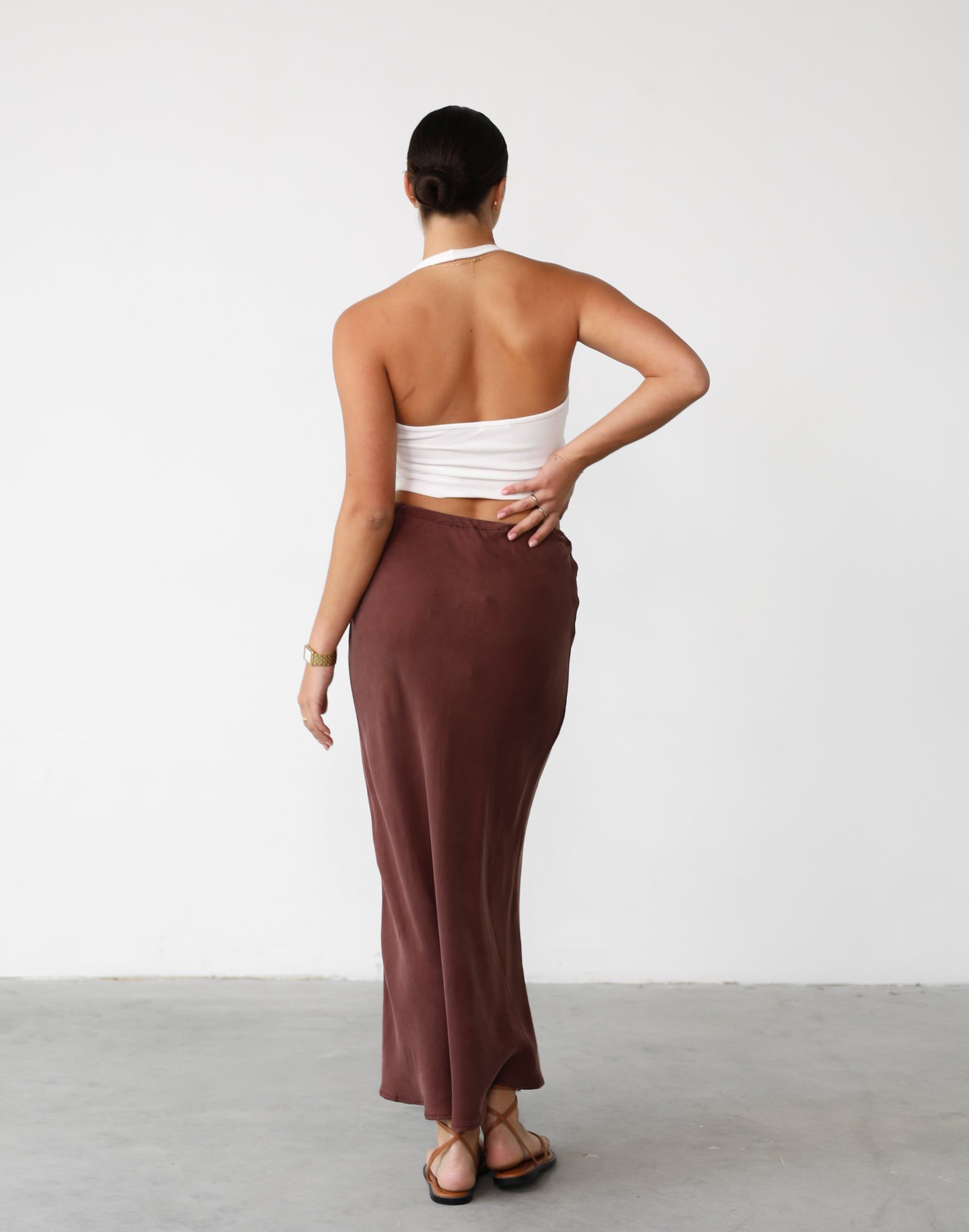 Amalie Maxi Skirt (Chestnut) sold by Charcoal Clothing product image thumbnail 4