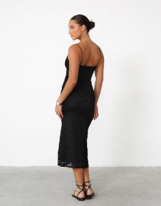 Araceli Midi Dress (Black) sold by Charcoal Clothing