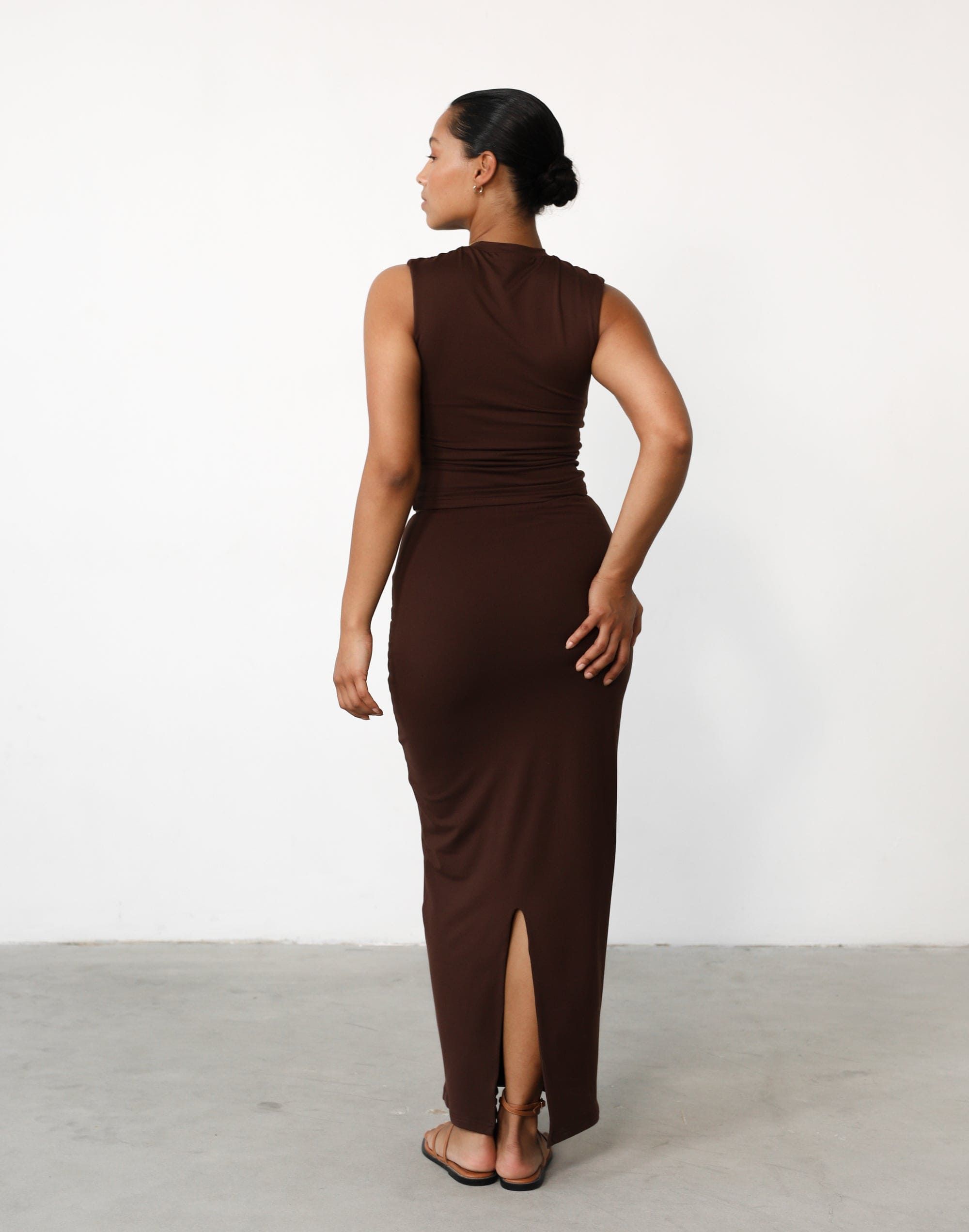 Horizon Tank Top (Cocoa) sold by Charcoal Clothing product image thumbnail 5