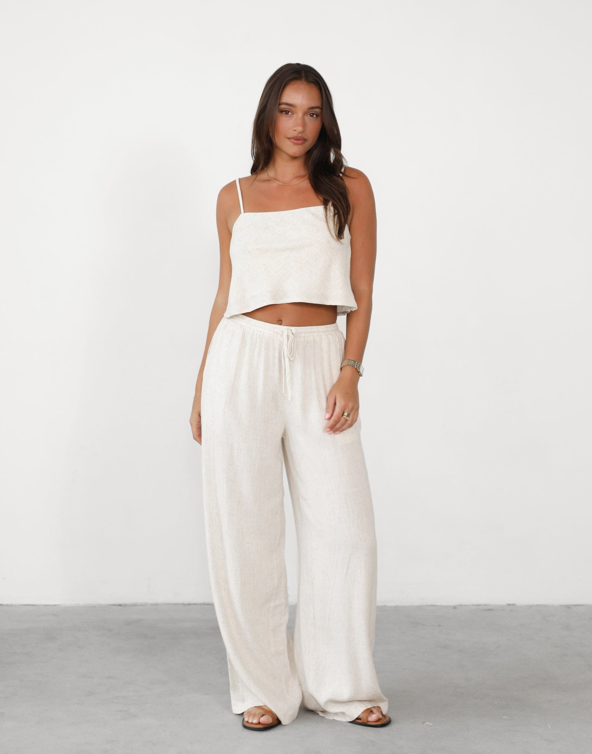 Kaye Linen Pants (Beige) sold by Charcoal Clothing product image thumbnail 3