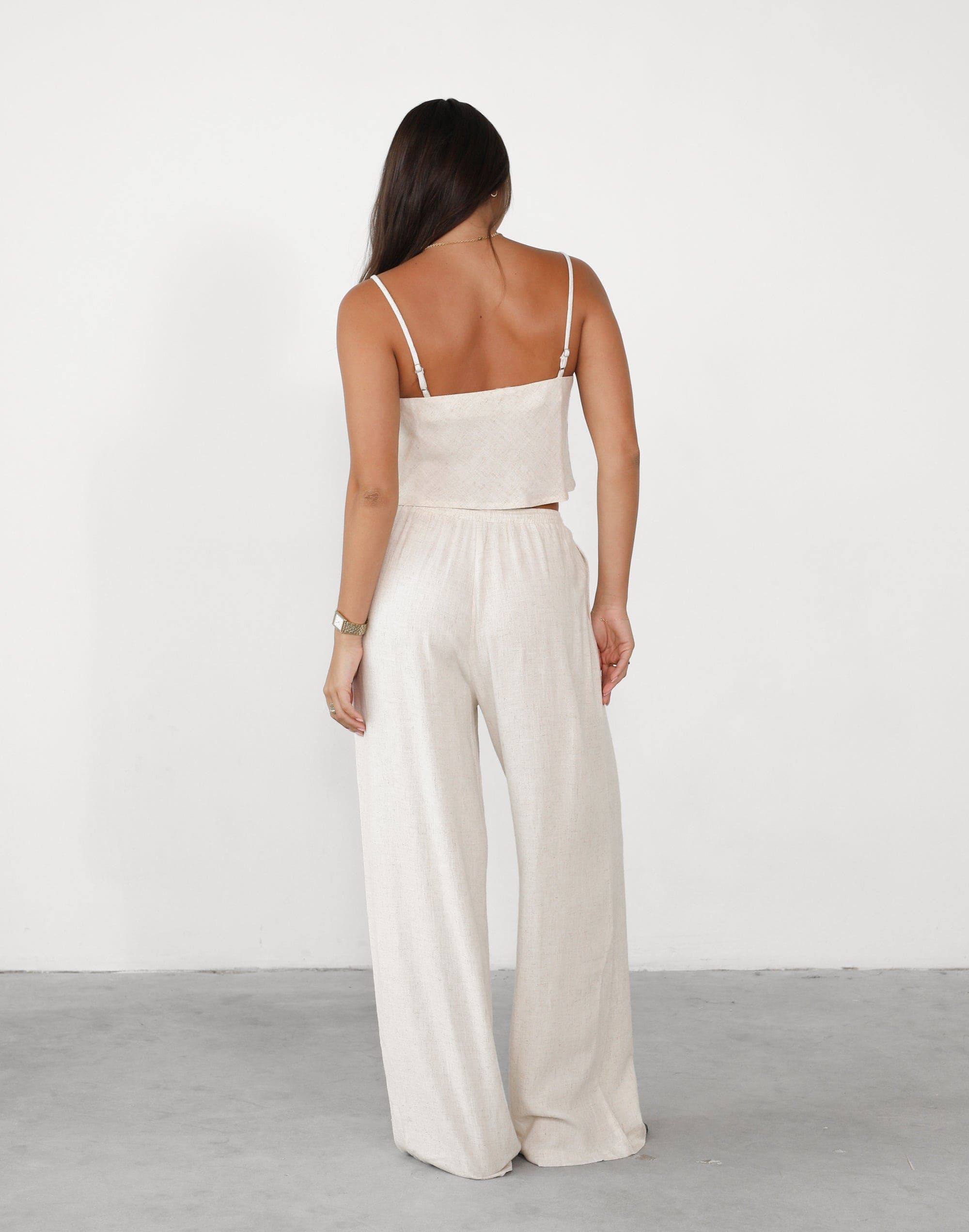 Kaye Linen Pants (Beige) sold by Charcoal Clothing product image thumbnail 2