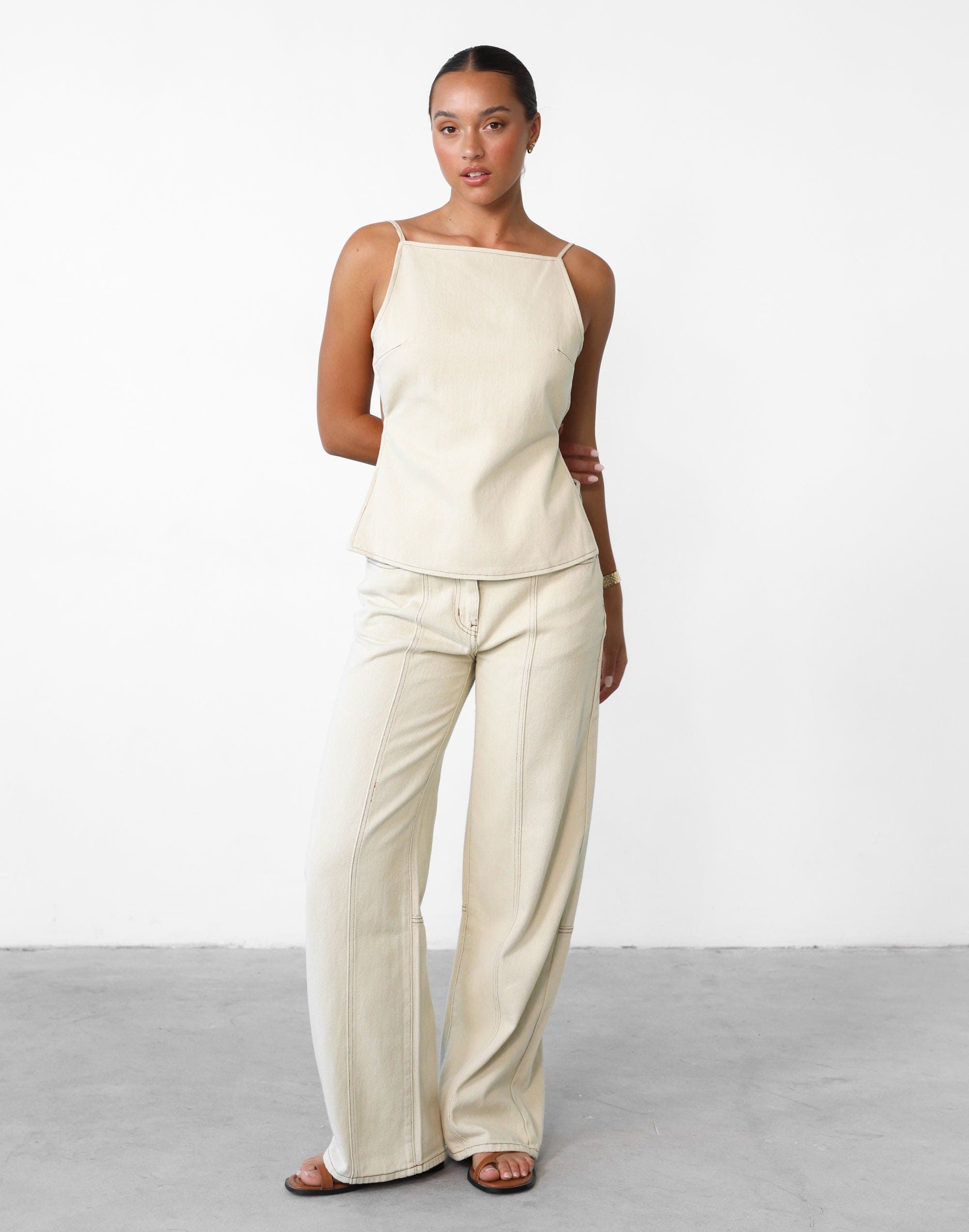 Camille Backless Top (Ecru) - By Lioness sold by Charcoal Clothing product image thumbnail 2