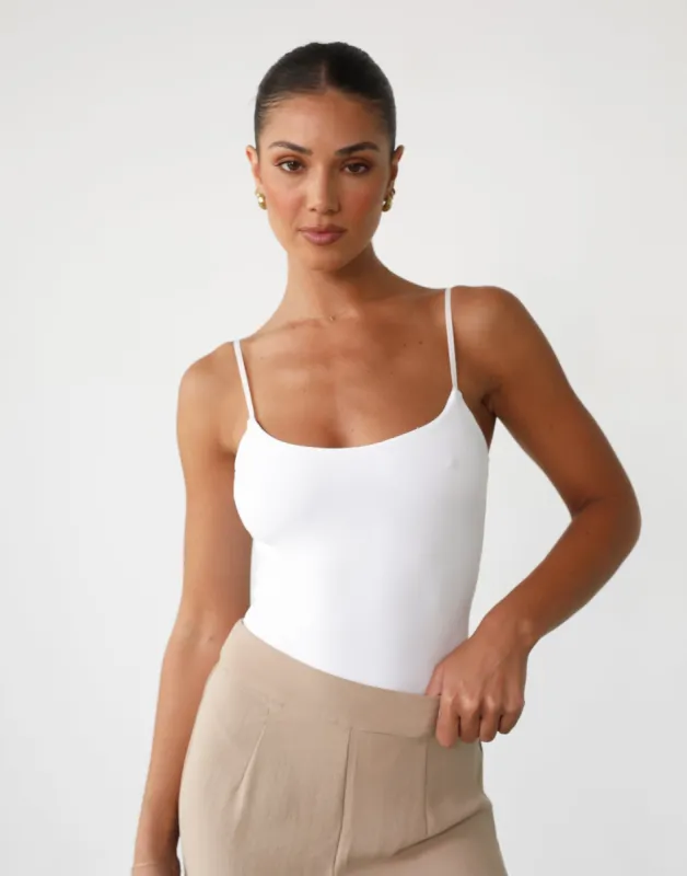 Miya Bodysuit (White) sold by Charcoal Clothing