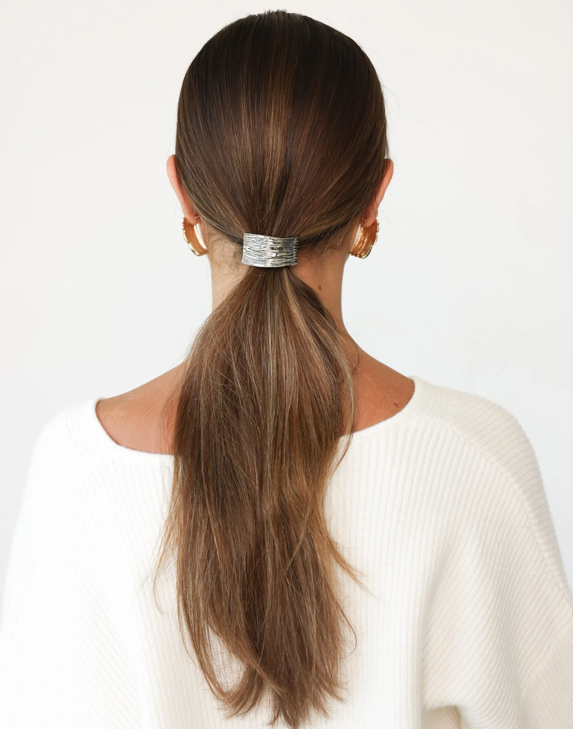 Tasha Hair Tie (Silver) sold by Charcoal Clothing product image thumbnail 4