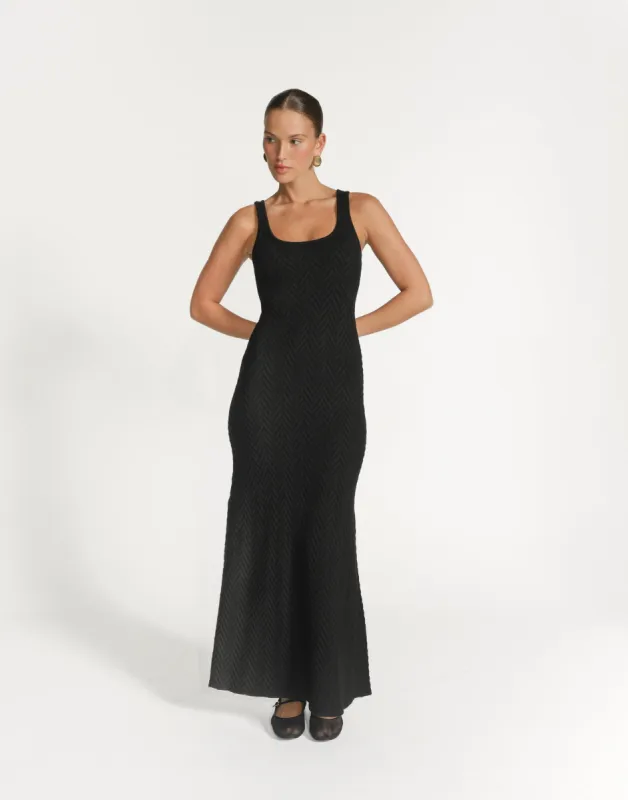 Jacqueline Maxi Dress (Black) sold by Charcoal Clothing