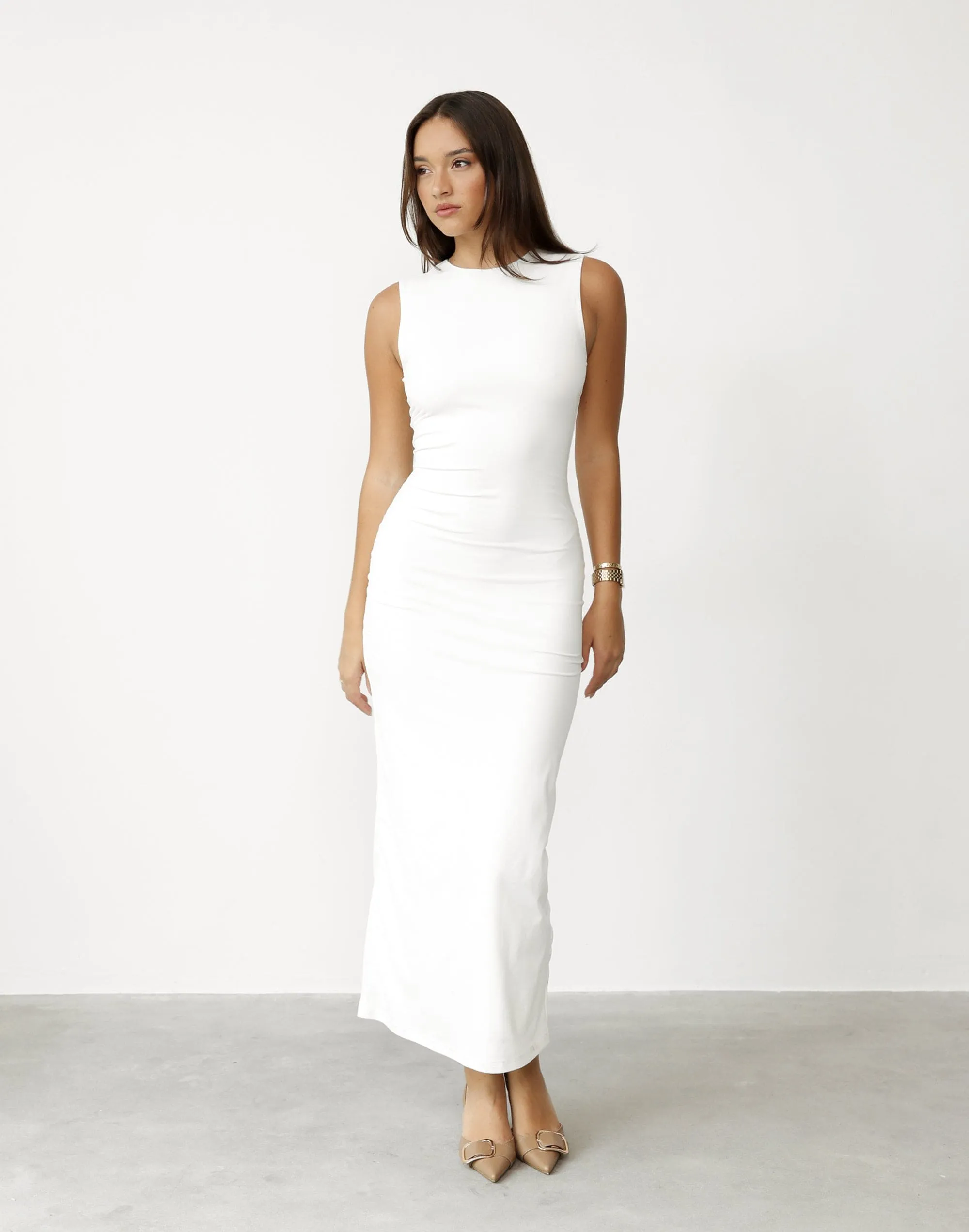 Fable Maxi Dress (White) sold by Charcoal Clothing