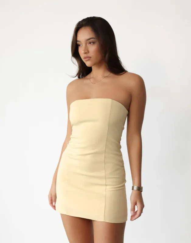 Eleanor Mini Dress (Buttermilk) sold by Charcoal Clothing