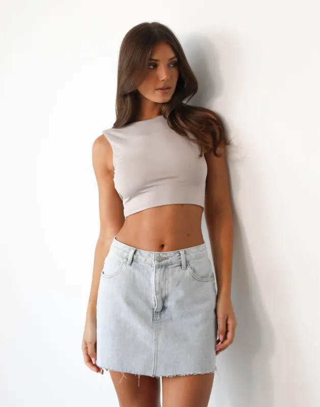 Kayce Crop Top (Mist) sold by Charcoal Clothing