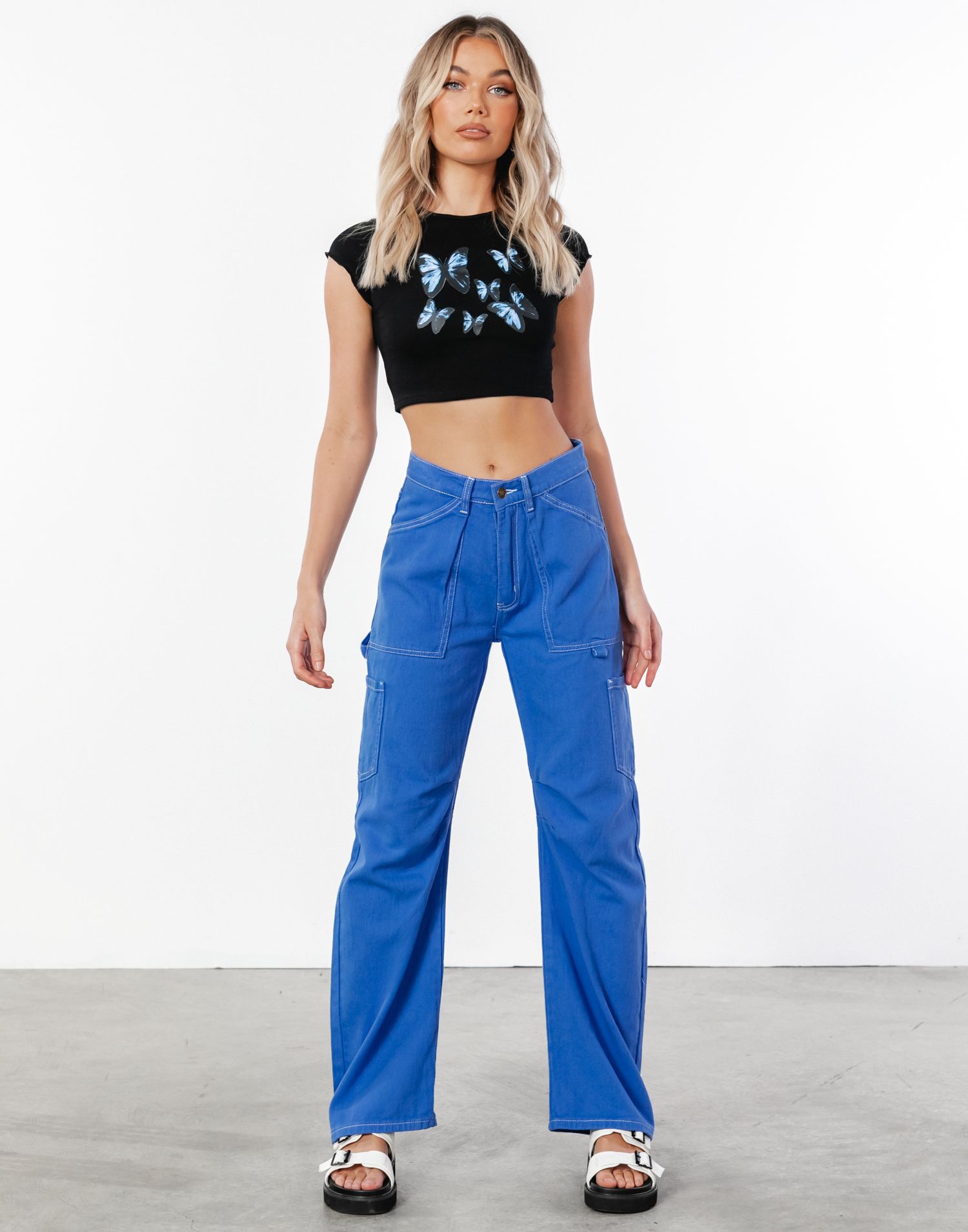 Miami Vice Pants (Blue) - By Lioness sold by Charcoal Clothing product image thumbnail 4
