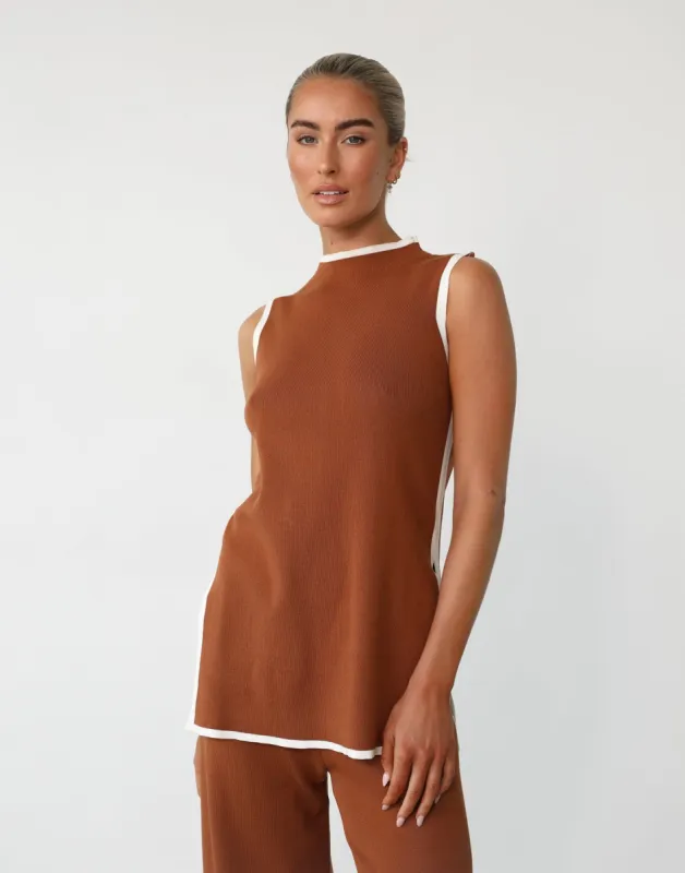 Janine Top (Cinnamon) sold by Charcoal Clothing