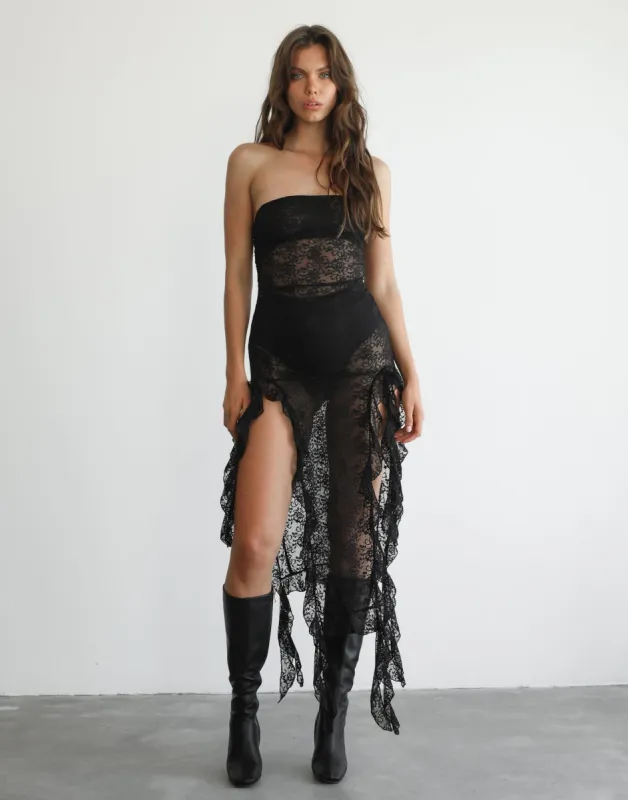 Rendezvous Dress (Onyx) - By Lioness sold by Charcoal Clothing