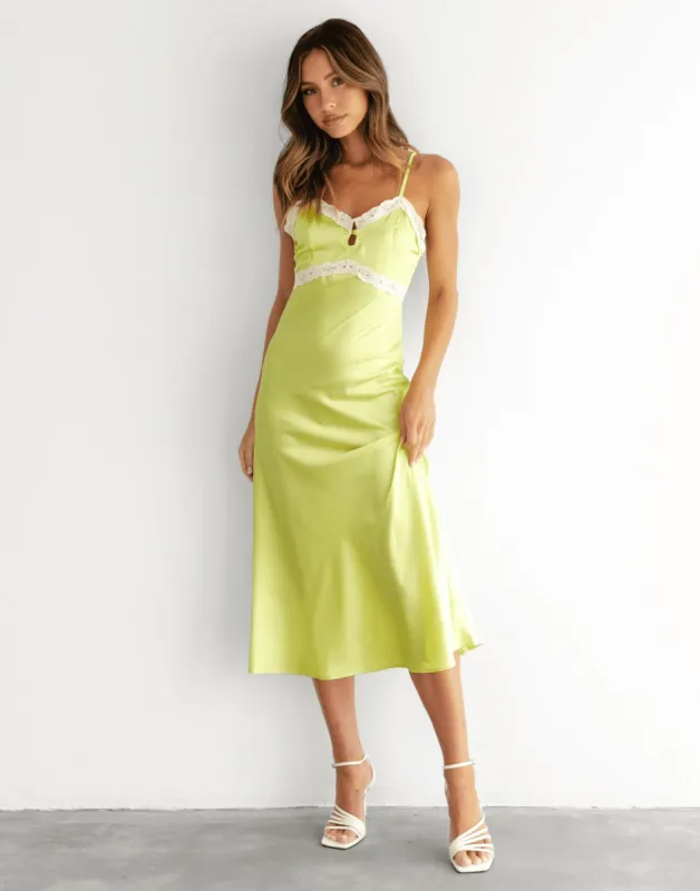 Celena Maxi Dress (Lime Green) sold by Charcoal Clothing