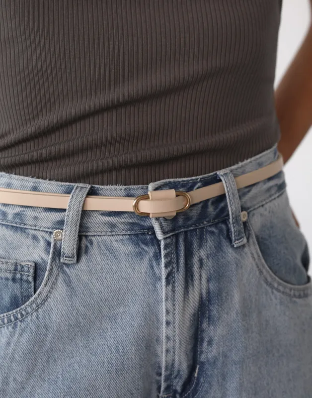 Blair Belt (Cream) made by Charcoal Clothing