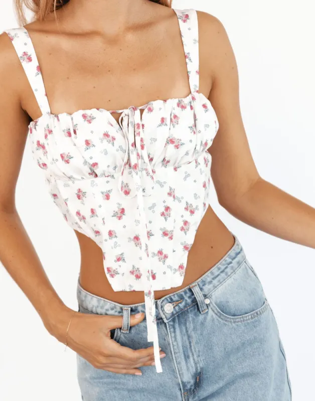 Louise Top (White) sold by Charcoal Clothing