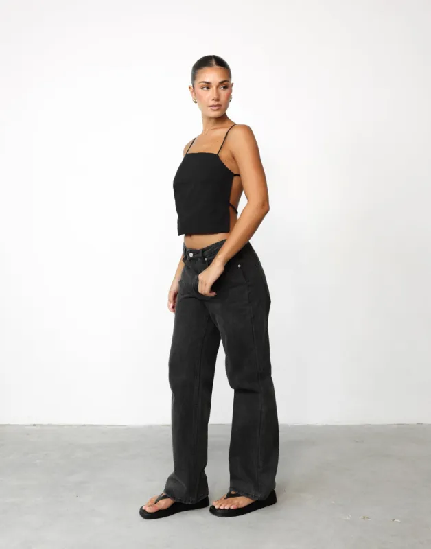 Adeola Top (Black) sold by Charcoal Clothing