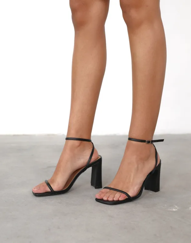 Baya Heels (Black) - By Billini sold by Charcoal Clothing