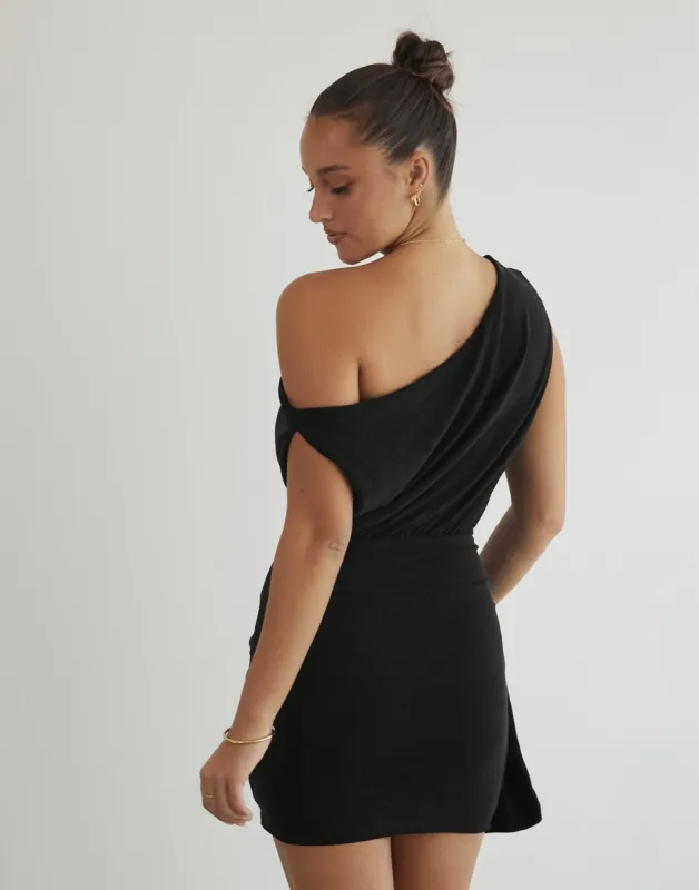 Elleny Mini Dress (Black) sold by Charcoal Clothing