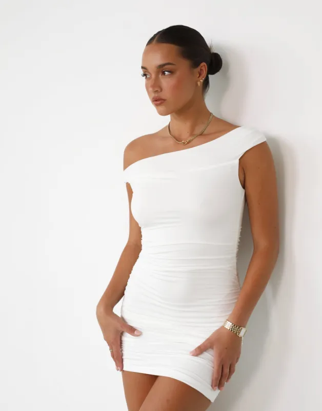 Jojo Mini Dress (White) sold by Charcoal Clothing