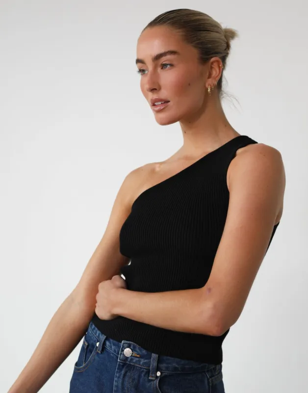 Elera Knit Top (Black) sold by Charcoal Clothing
