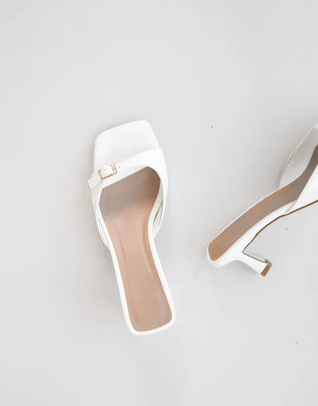 Tilden Heels (White) - By Billini sold by Charcoal Clothing