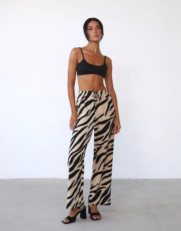 Rhai Pants (Cream/Black) sold by Charcoal Clothing