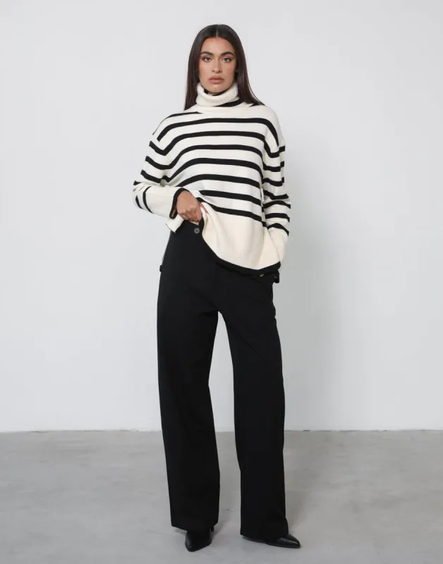 Koa Jumper (Cream/Black) sold by Charcoal Clothing