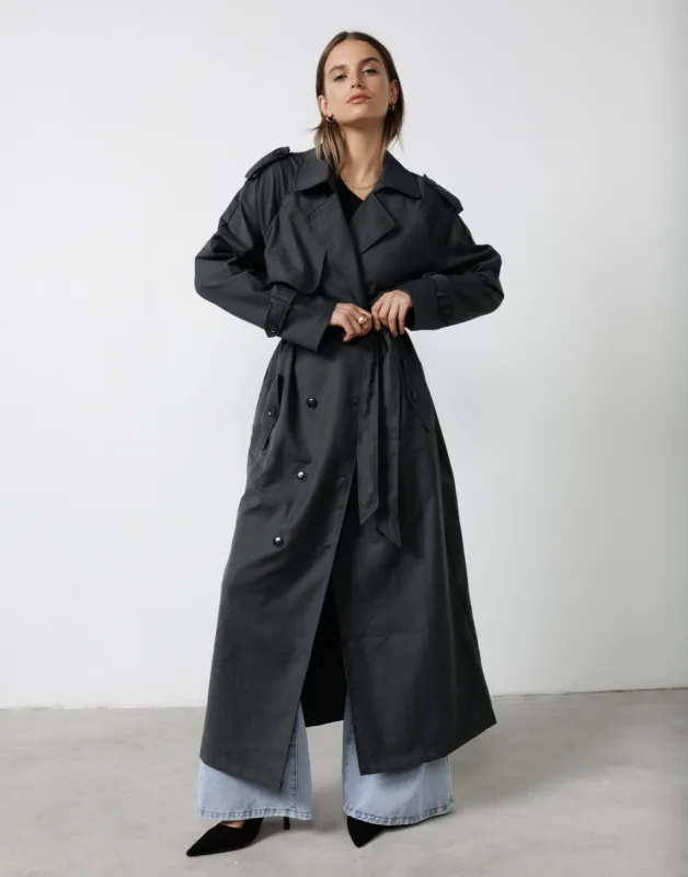 Jericho Trench Coat (Charcoal) sold by Charcoal Clothing