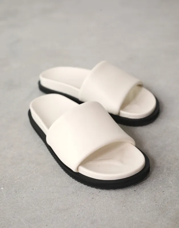 Tiago Slide (Bone) - By Billini sold by Charcoal Clothing
