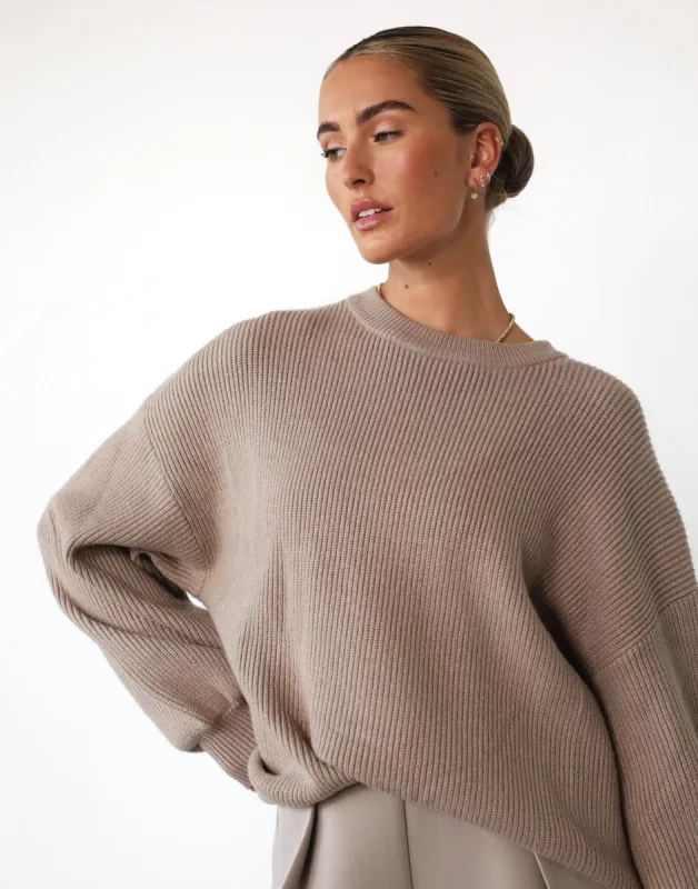 Cody Oversized Jumper (Ash) sold by Charcoal Clothing