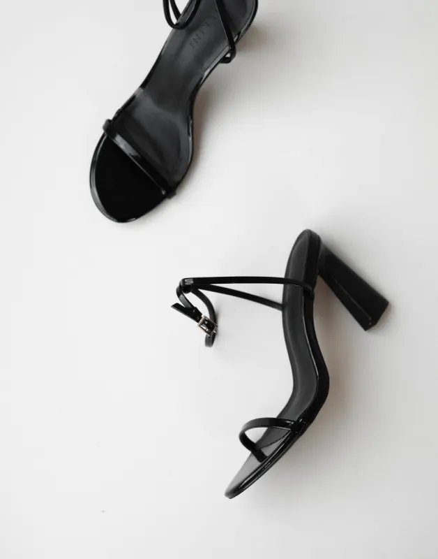 Tabatha Heels (Black Patent) - By Billini sold by Charcoal Clothing