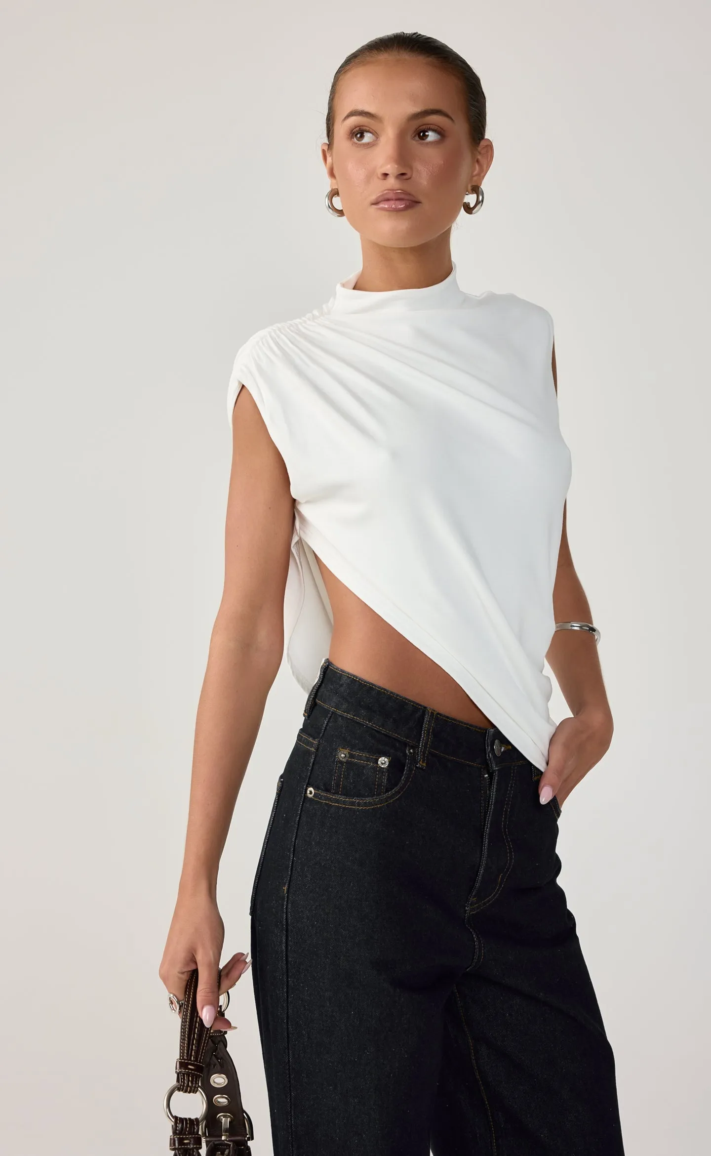 Lennox Top (White) sold by Charcoal Clothing product image thumbnail 2