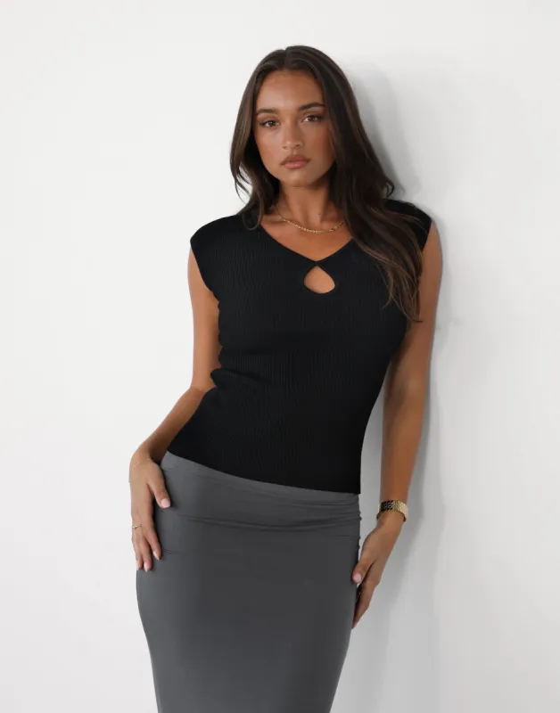 Arianah Top (Black) sold by Charcoal Clothing