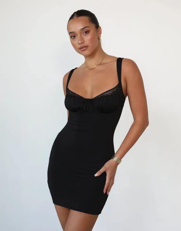 Aria Mini Dress (Black) sold by Charcoal Clothing