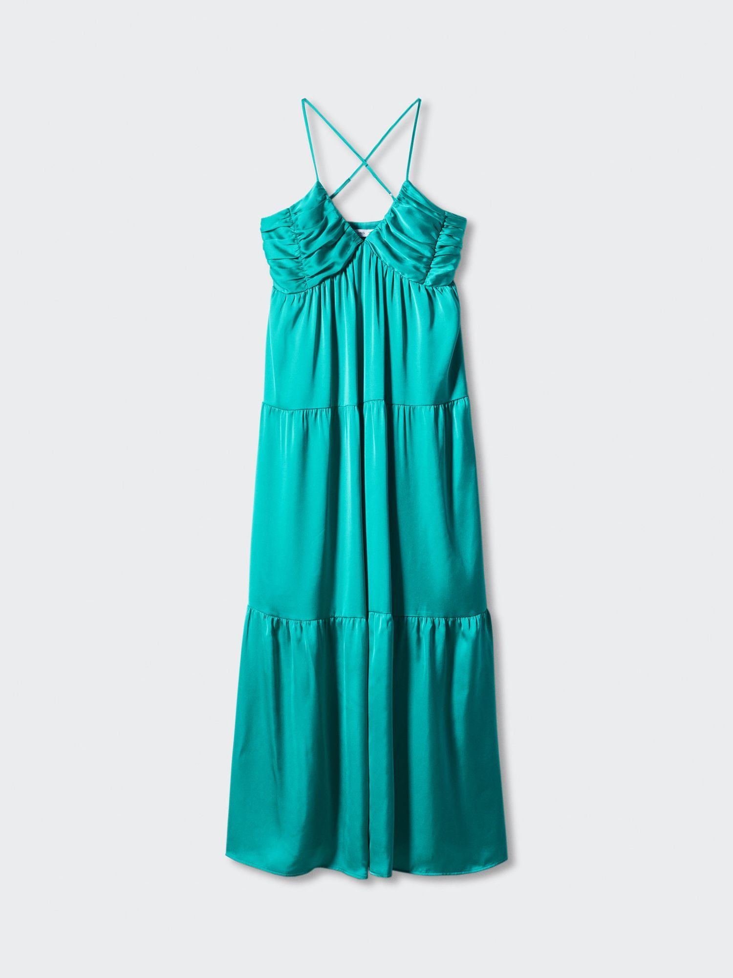 Katy Ruched Satin Maxi Dress sold by Endource