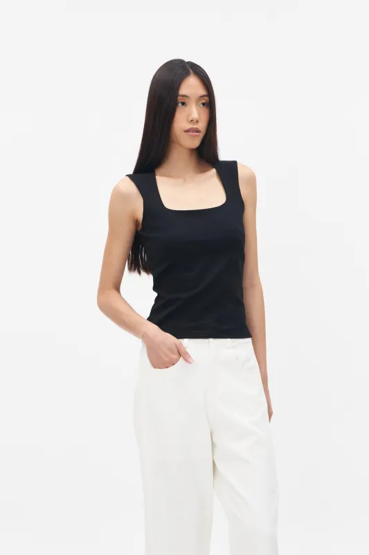 YSABEL TANKTOP BLACK sold by Callie Cotton