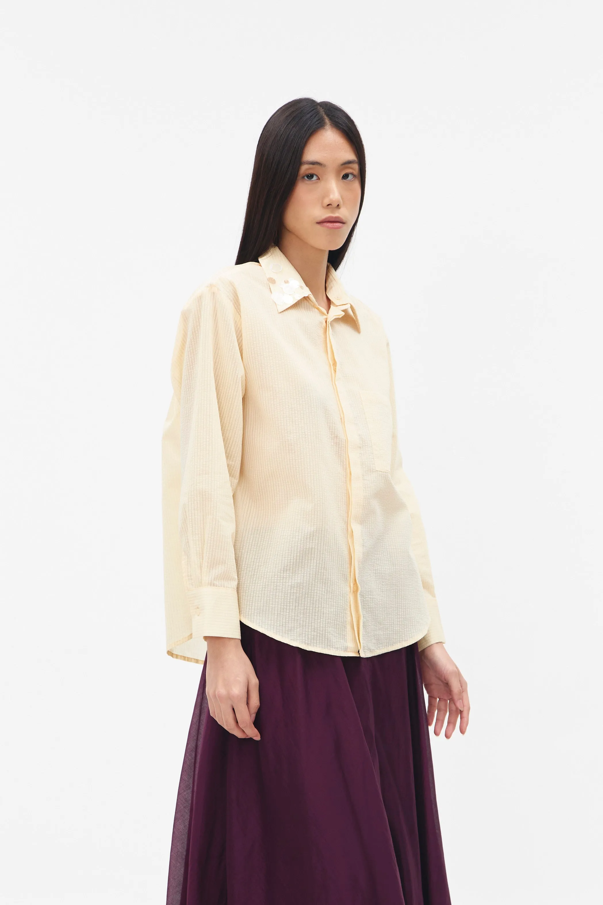 DARCY SHIRT YELLOW sold by Callie Cotton