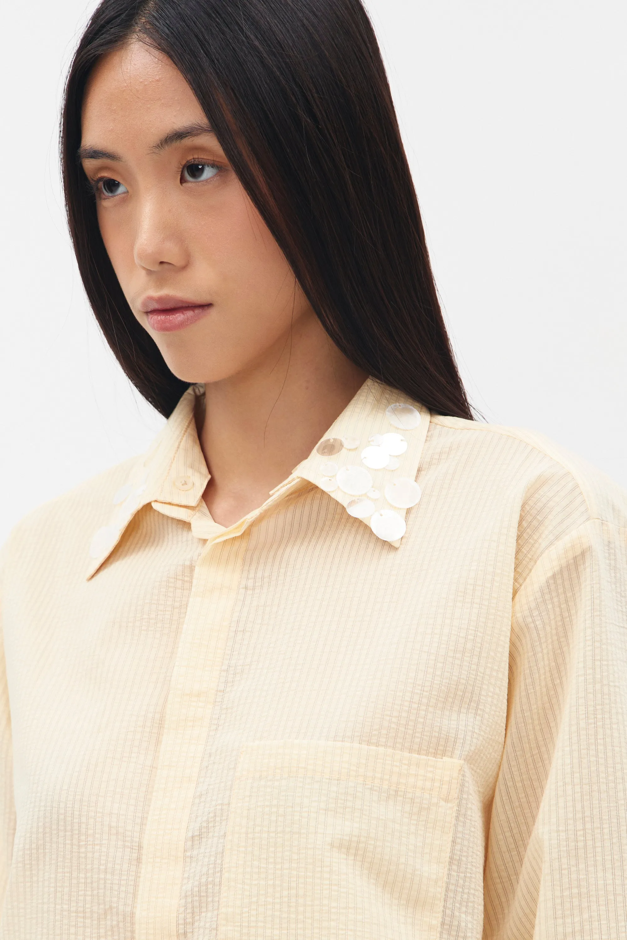 DARCY SHIRT YELLOW sold by Callie Cotton product image thumbnail 3