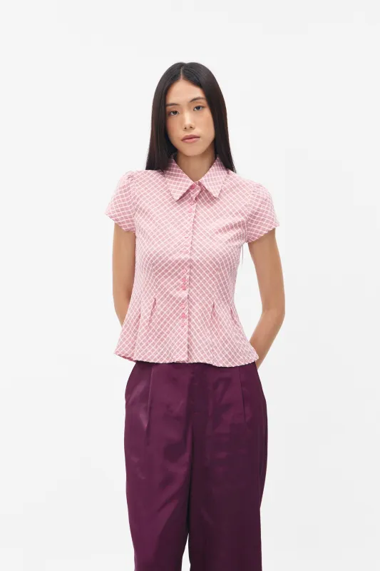 AMABEL TOP PINK sold by Callie Cotton