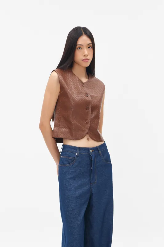 CECILY VEST BROWN sold by Callie Cotton