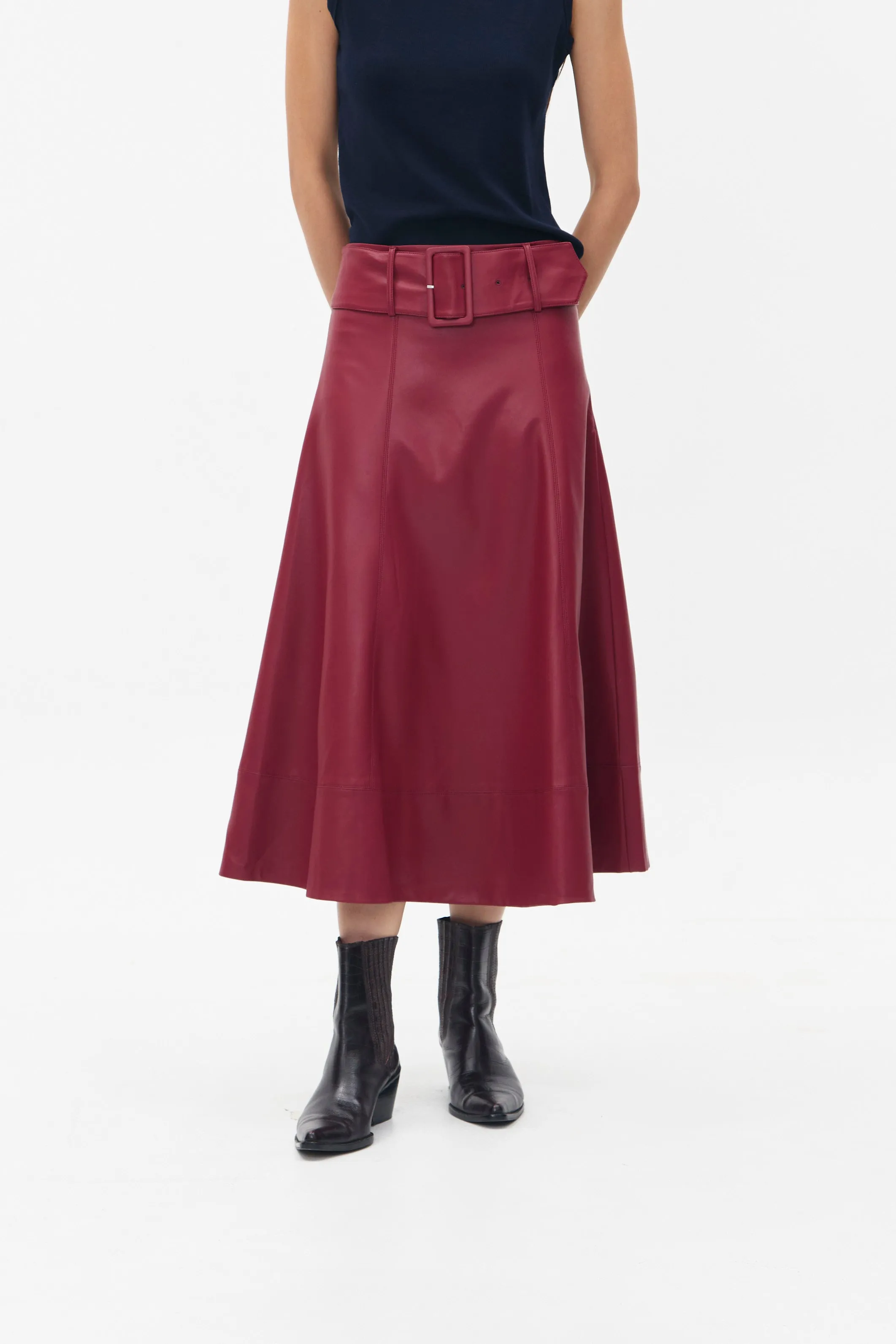 HORATIO SKIRT MAROON sold by Callie Cotton product image thumbnail 3