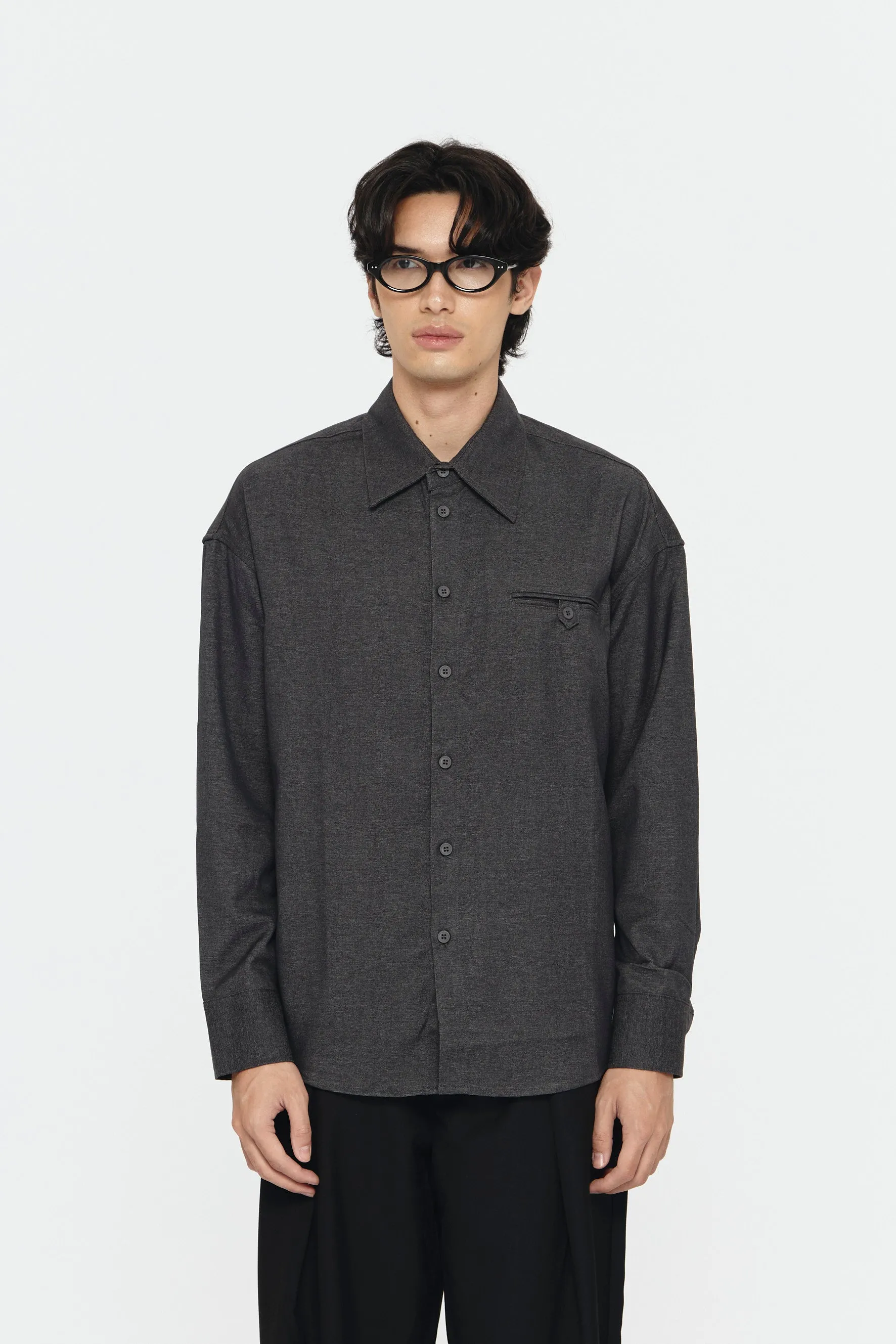 ESTORIL SHIRT DARK GREY sold by Callie Cotton product image thumbnail 2