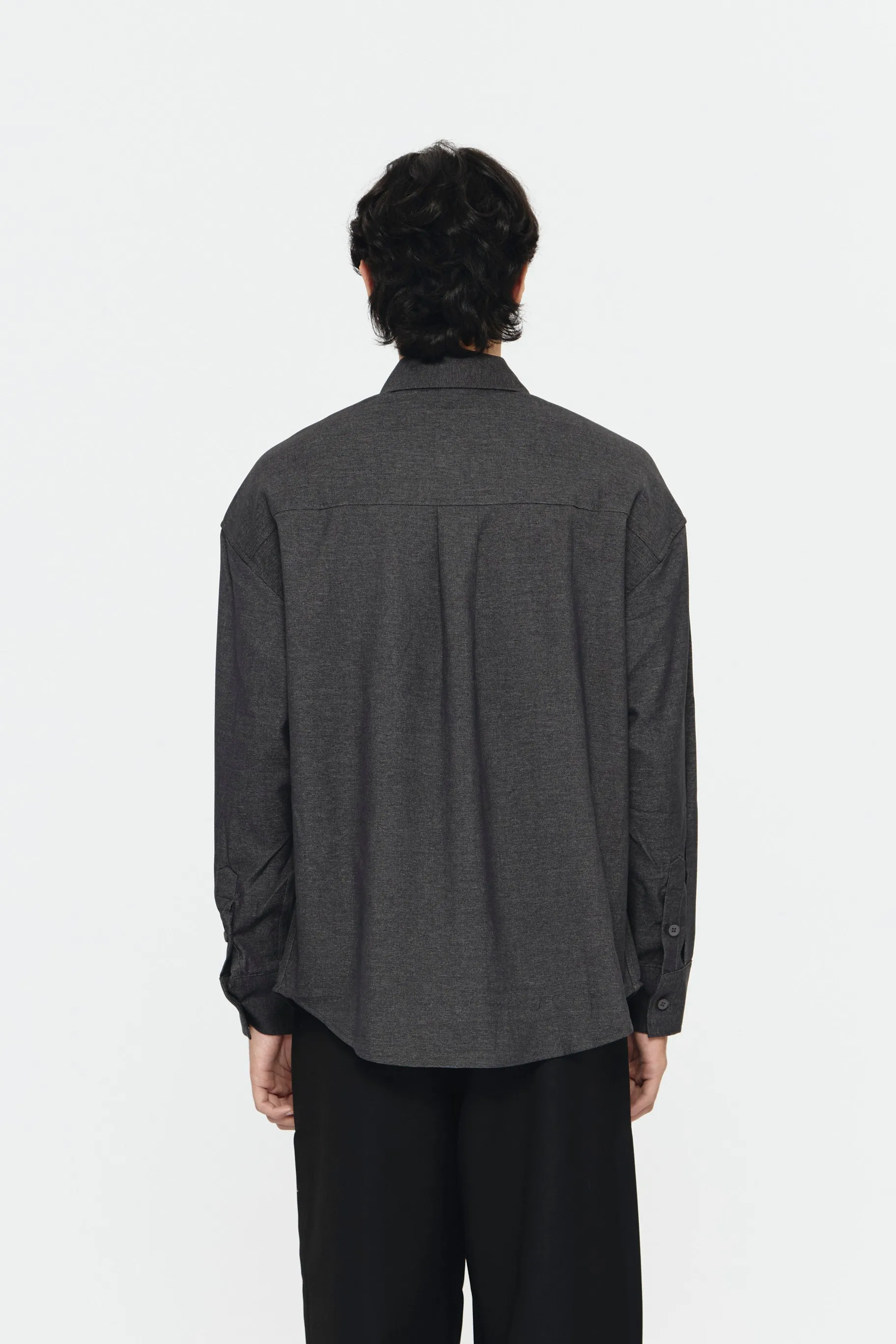 ESTORIL SHIRT DARK GREY sold by Callie Cotton product image thumbnail 5